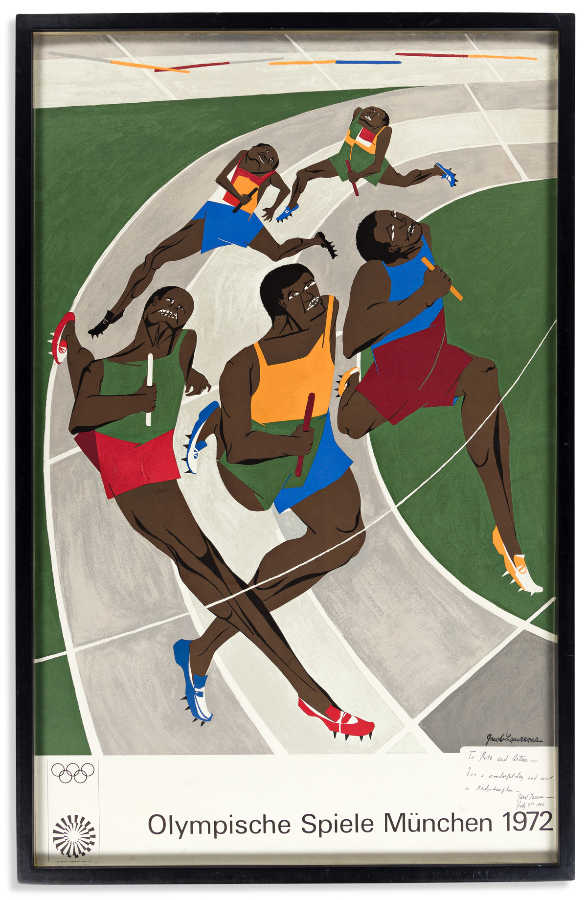 (ART.) Jacob Lawrence. Olympische Spiele München 1972.